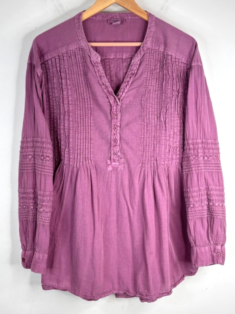 Sundance 100% Cotton Henley Tunic